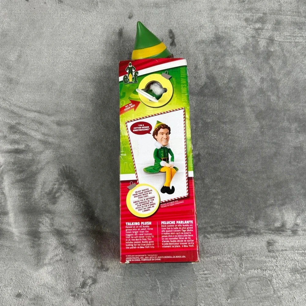 Elf Movie Buddy the Elf Talking Plush Jakks Pacific 12 Inch Will Ferrell Figure
